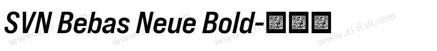 SVN Bebas Neue Bold字体转换